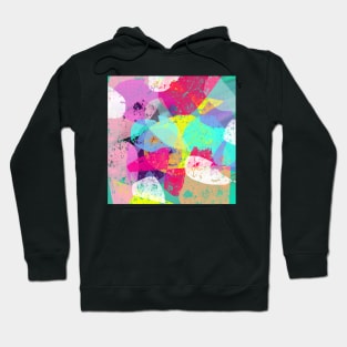 Collage Art Abstract Multicolor Colorful Hoodie